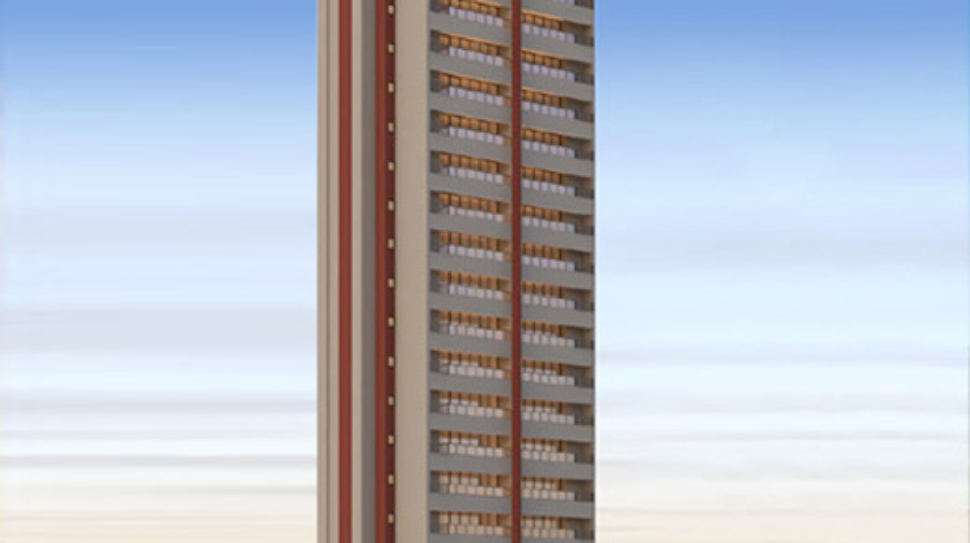 businessman points to chart